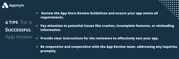 4 Tips for a successful App review 